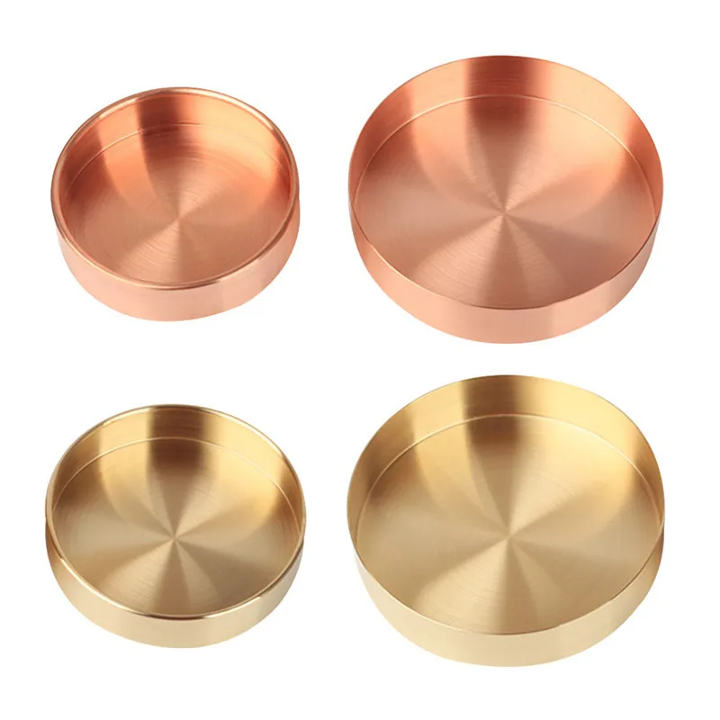 

Nordic style metal stainless steel brass oval storage/tea tray gold/silver/Gradient color Ins popular product decoration