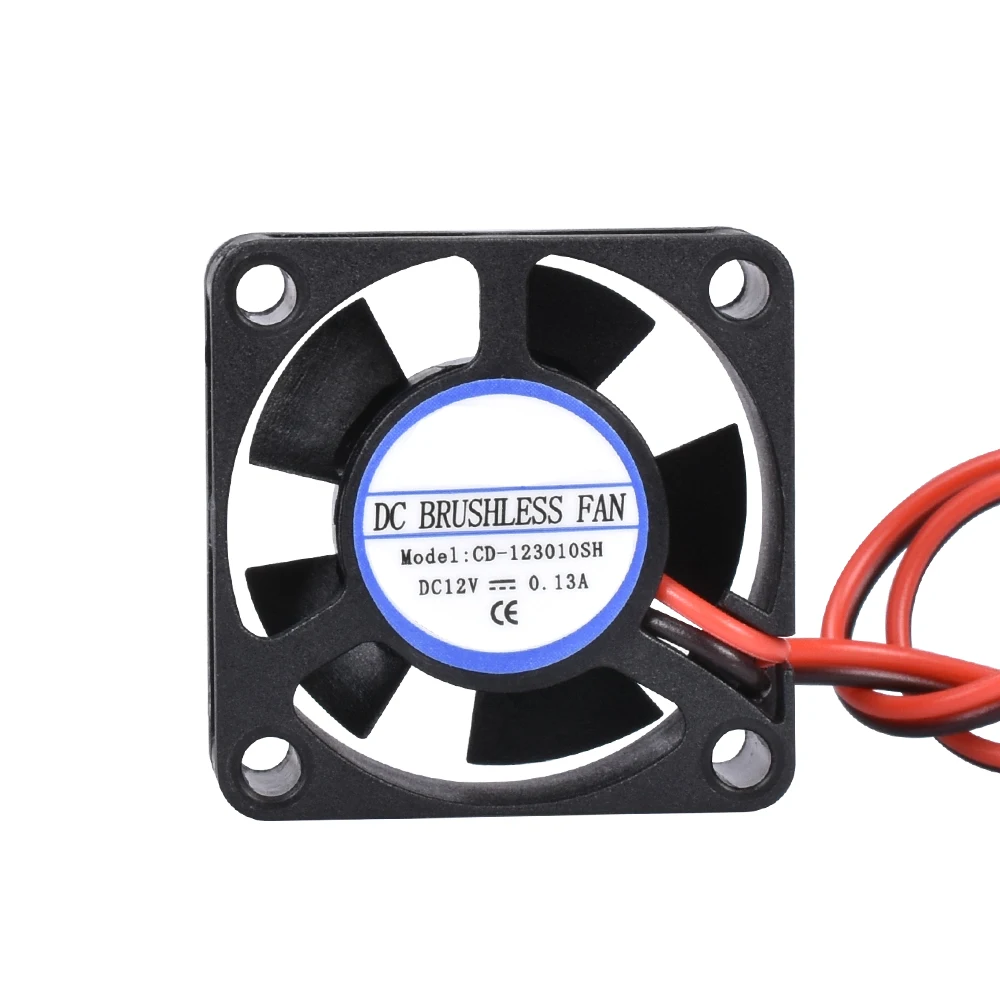 DC 5V 12V 24V 3010 Fan Cooling Brushless Mini Fan 30*30*10MM Cable 17CM 2Pin Radiator Black For 3D Printer Parts Reprap