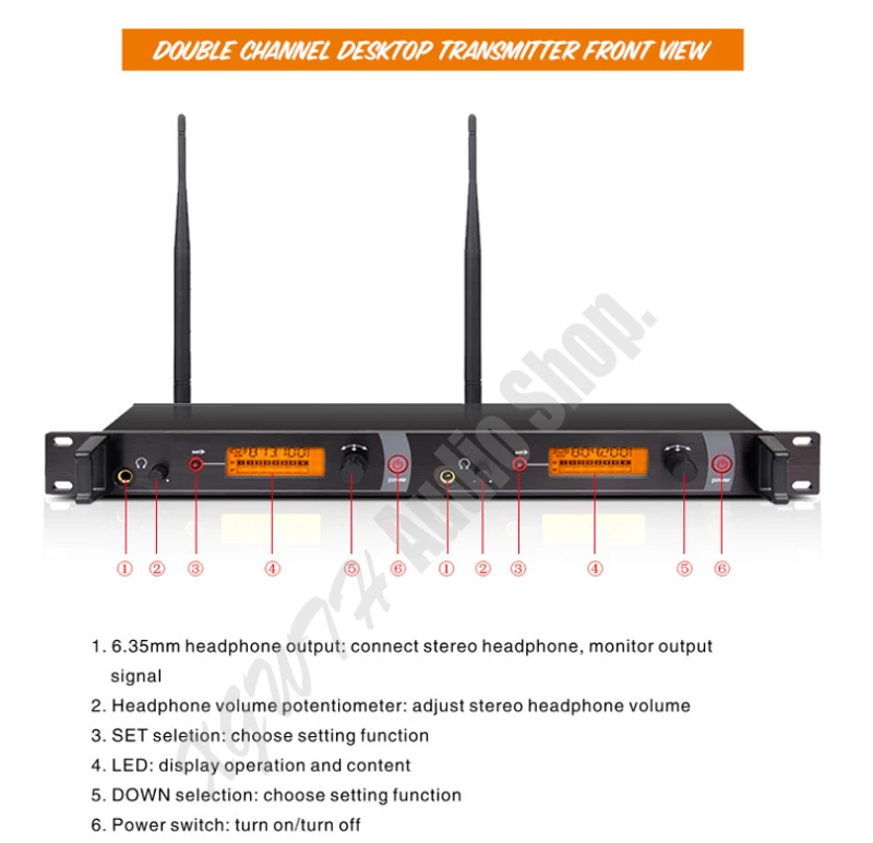 UHF в ухо монитор системы SR2050 сценическая производительность Двухканальный беспроводной монитор прослушивание наушников система возврата ушей