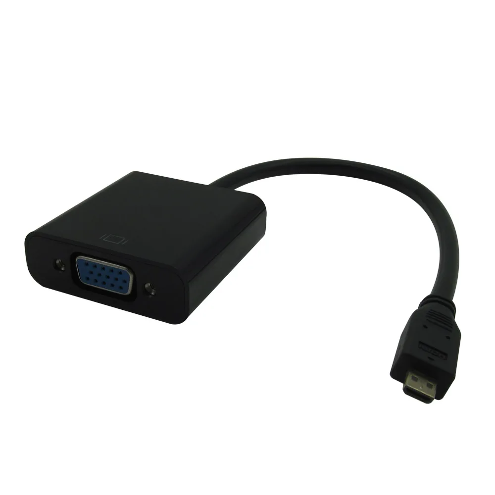 Микро HDMI Вход to VGA Выход переходник Mini HDMI с наружной резьбой переходник к VGA Женский кабель для PS3 PS4 xbox 360 ТВ HD ТВ ящик для andorid