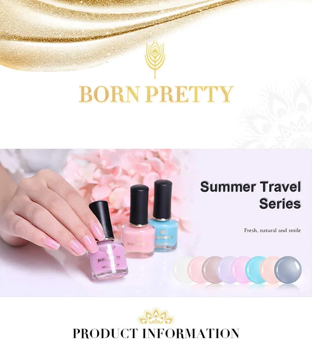 BORN PRETTY Jelly лак для ногтей 6 мл розовый полупрозрачный лак для ногтей 8 цветов Маникюр