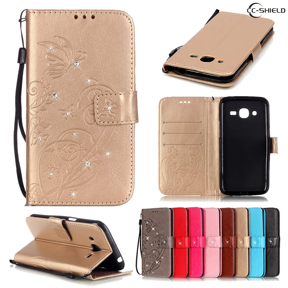 

Flip Case for Samsung Galaxy J2 J 2 Pro 2016 J 210 J210 J210F/DS J210F SM-J210F/DS SM-J210F Fashion Leather Diamond Phone Case