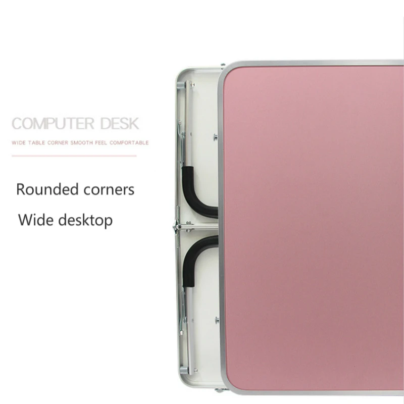Aluminum Alloy Folding Table Simple Bed Computer Desk Multifunction Small Dining Table Dormitory Lazy Desk Outdoor Camping Table