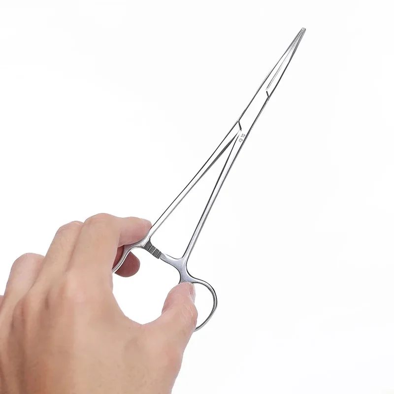 Stainless Steel Hemostatic Clamp Forceps Surgical Forceps Surgical Tool kit Hemostat Locking Clamps Fishing Pliers hv3n