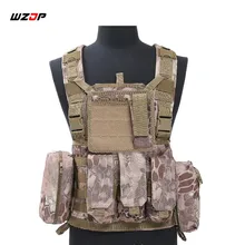 WZJP multi-карман Тактические Молл охота жилет Мультикам модульная военный Mombat Тактический Python Camouflag жилет