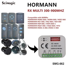 2 шт многочастотный приемник 300-868 МГц для Hormann HS1 HS2 HS4 HSE2 HSM2 HSM4 гаражные ворота 868 МГц пульт дистанционного управления