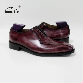 

cie Square Plain Toe Oxford 100%Genuine Calf Leather Blake/Mackay Outsole Breathable Bespoke Leather Men Flat Handmade OX-11