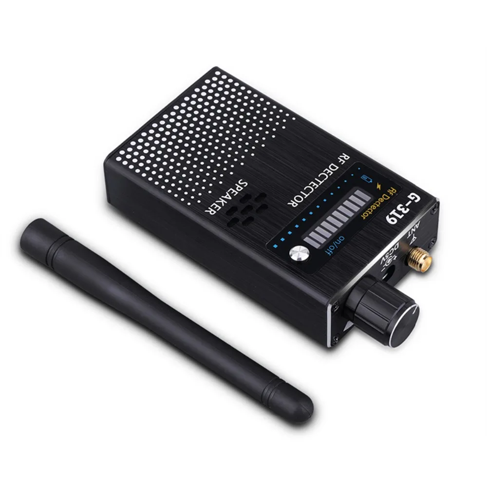 Popular Wireless Cell Phone Detector Full Range Signal Black Anti-Spy Finder WiFi RF GSM Device US/EU Plug 1-8000 MHz G319