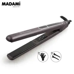 Madami 220 В Электрический Chapinha выпрямитель для волос 1 дюймов Flat Iron Керамика турмалин пластины ЖК-дисплей Дисплей 230 Цельсия кератина Утюг