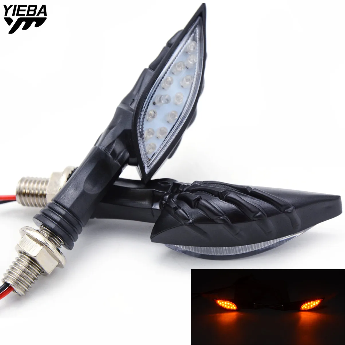 Universal Motorcycle LED Flexible Turn Signal Indicator Light for yamaha XP530 XP500 TMAX 500/530 XT660/X/R/Z suzuki GSXR750 600