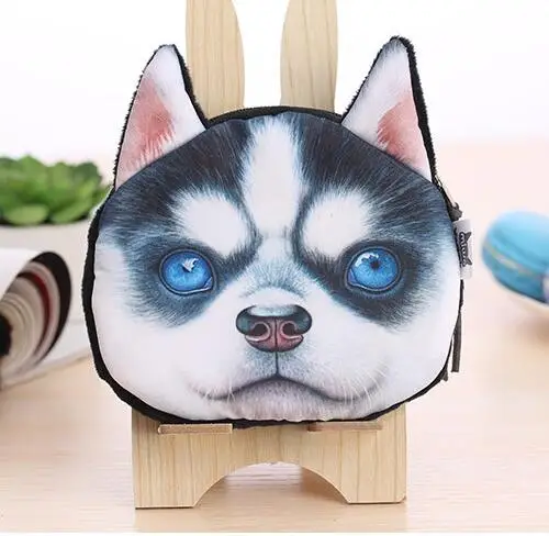 100 шт портмоне полный каталог животных 3D Печатный узор собака кошелек с фабрики Мопс тканевый мешочек Детский кошелек