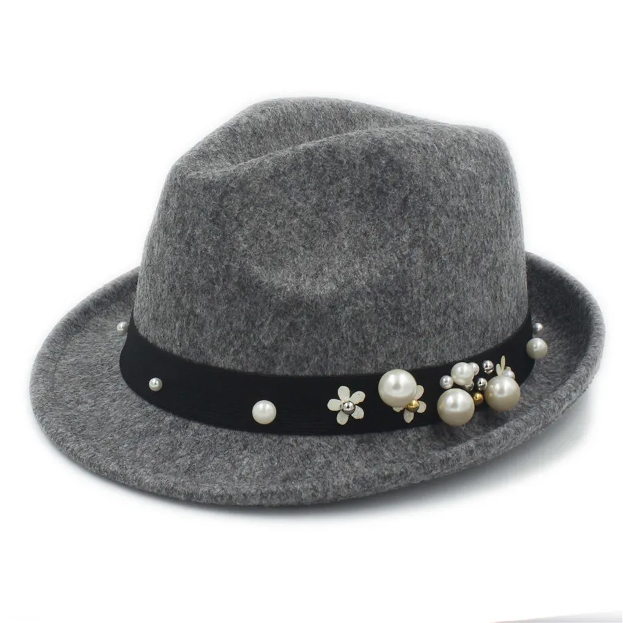Мода зима шерсть женская мужская фетровая шляпа для элегантных леди Трилби шляпка для церкви мужские Дерби Cloche Chapeau Femme Top cap