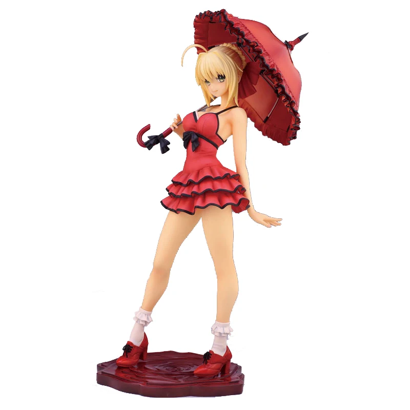 

Alphamax Fate Extra CCC Saber Red Dress PVC Figure Collectible Model Toy 25cm