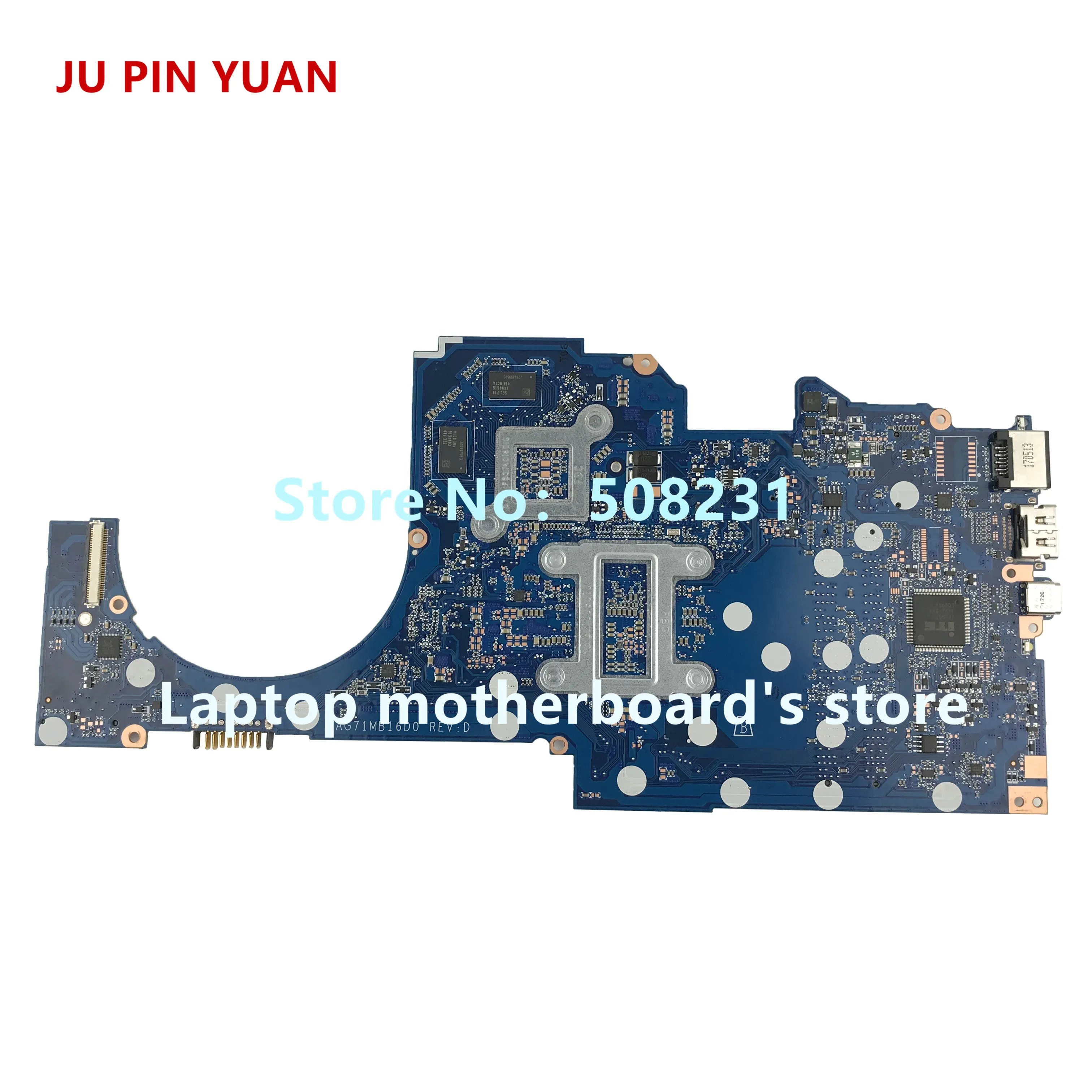 JU PIN юаней 927270-601 G71A-6L DAG71MB16D0 для hp PAVILION 14-BK 14-BP 14-BP070SA материнская плата для ноутбука с 940 м X 2 ГБ i5-7200U