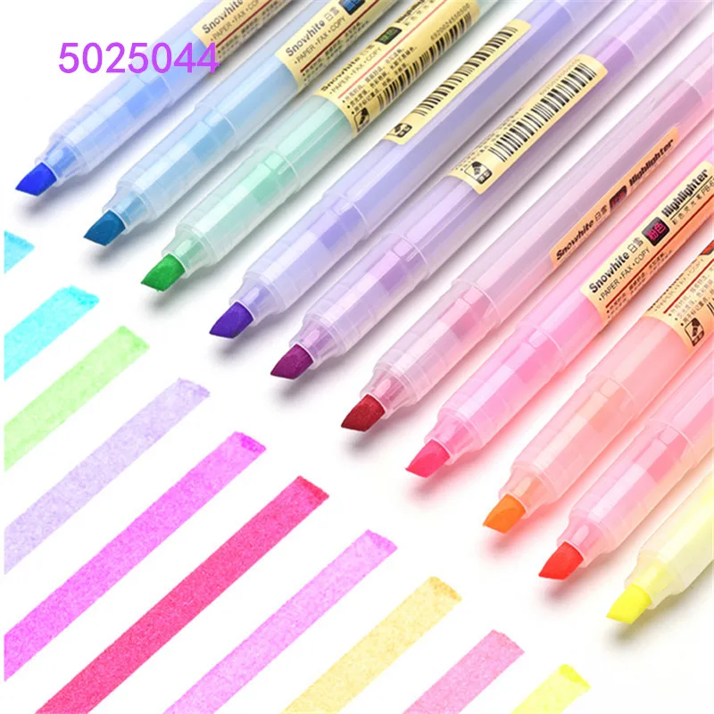 

High quality Transparent Highlighter Student School Office Stationery Fluorescent color art Marker Pen New