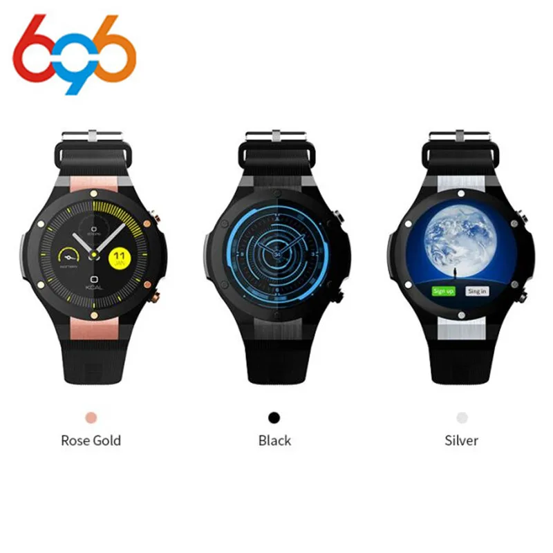 

Microwear H2 Smart Watch MTK6580 Life waterproof 1.4 inch 400*400 GPS Wifi 3G Heart Rate Monitor 1GB+16G For Android IOS PK KW88