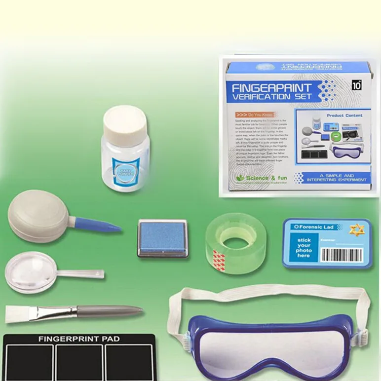 DIY Fingerprint Analysis Toy Fingerprint Identification Kit Game Creative Teaching Aid For Science Experiment (1)