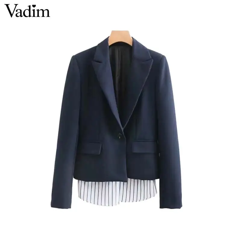 Aliexpress.com : Buy Vadim women elegant striped patchwork