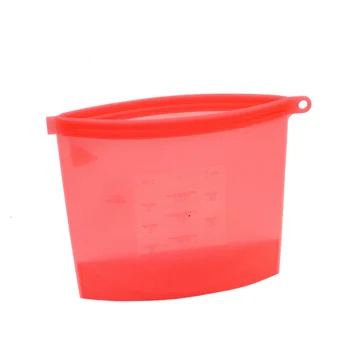 

4Pcs Silicone Zip Lock Leakproof Containers Bags Kitchen Supplies Dropshipping FAS