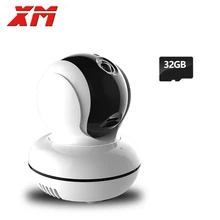 High Quality 1080P 2.0MP IP Camera+32GB Card Pan/Tilt Night Vision Security Camera ONVIF P2P CCTV Cam with IR-Cut Baby Monitor
