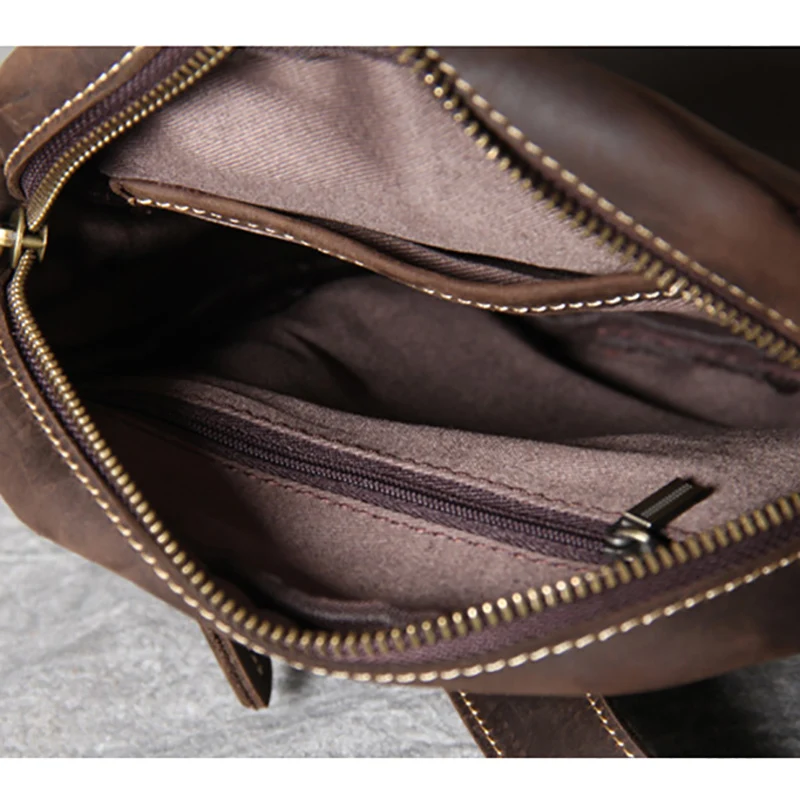 AETOO Retro Head cowhide single shoulder crossbody bag male leather casual simple fashion bag