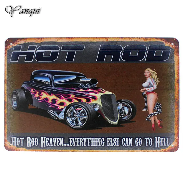 Buy Greased Lightning Express Pin up Lady Tin Signs