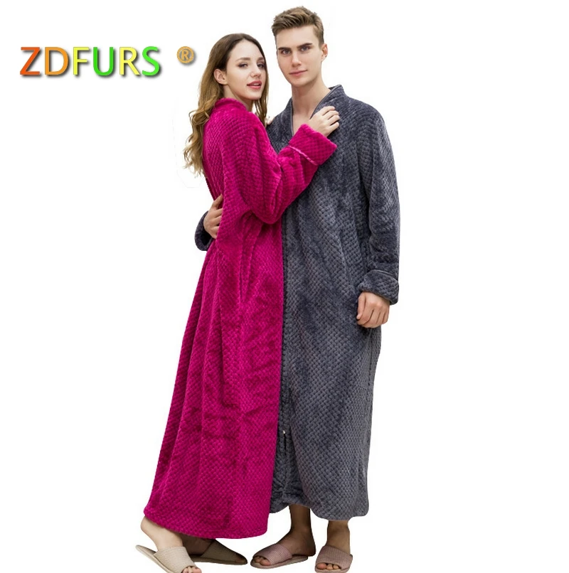 Buy ZDFURS * Women Plus Size Winter Thermal Long