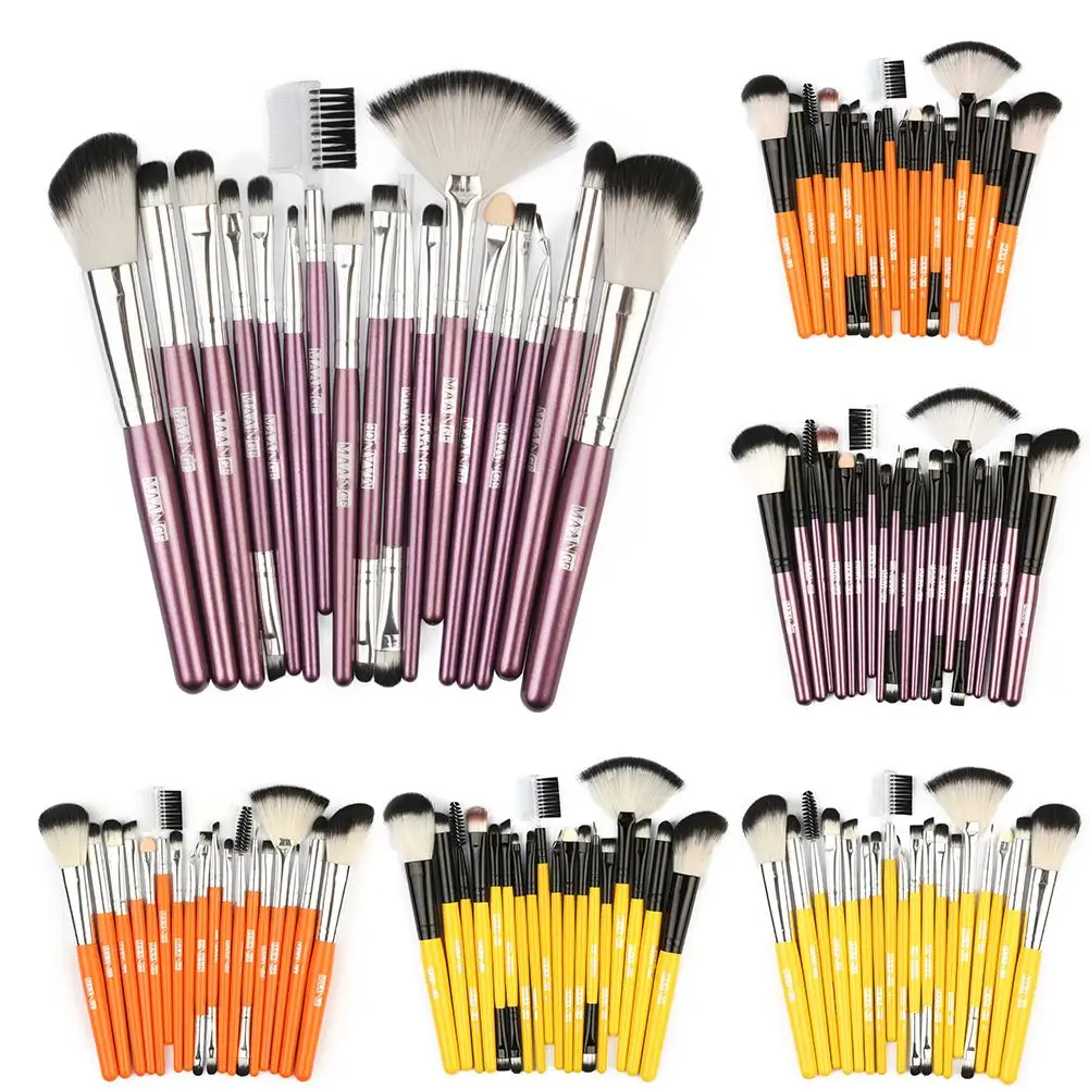

18pcs Professional Makeup Brushes Set Contour Concealer Brush Foundation Powder Blush Eyeshadow Eyebrow Lip Brushes Make Up Kit