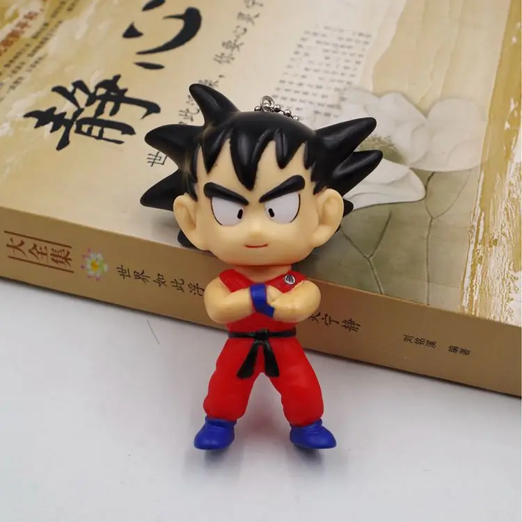 Аниме Dragon Ball Son Goku Kakarotto Kulilin милый брелок для ключей Kwaii Виниловая фигурка