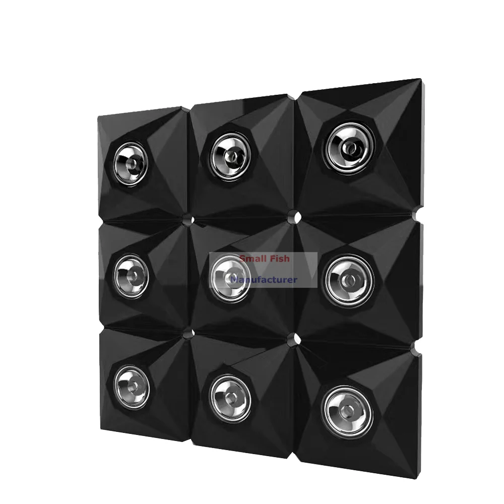 5xlot новые светодиодный плоский свет номинальной 9X3 W RGBW Quad Цвет Алмазный луч света с 4/11/36 DMX Каналы освещение для дискотеки dj проектор