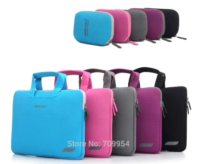 13 14 15 Neoprene Laptop Sleeve Capa Notebook Handle Tote Carry Case Bag Bolsa Para Dell