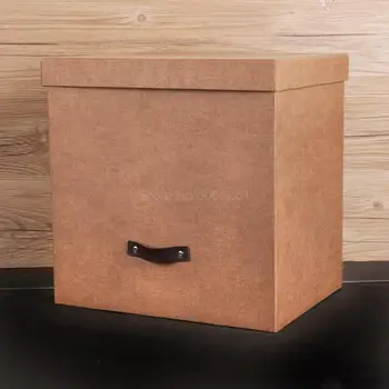 

Nordic Big Books Reception Box Bookcase Tidy Box Paper Clothes Storage Box Office Reference Box With Cover
