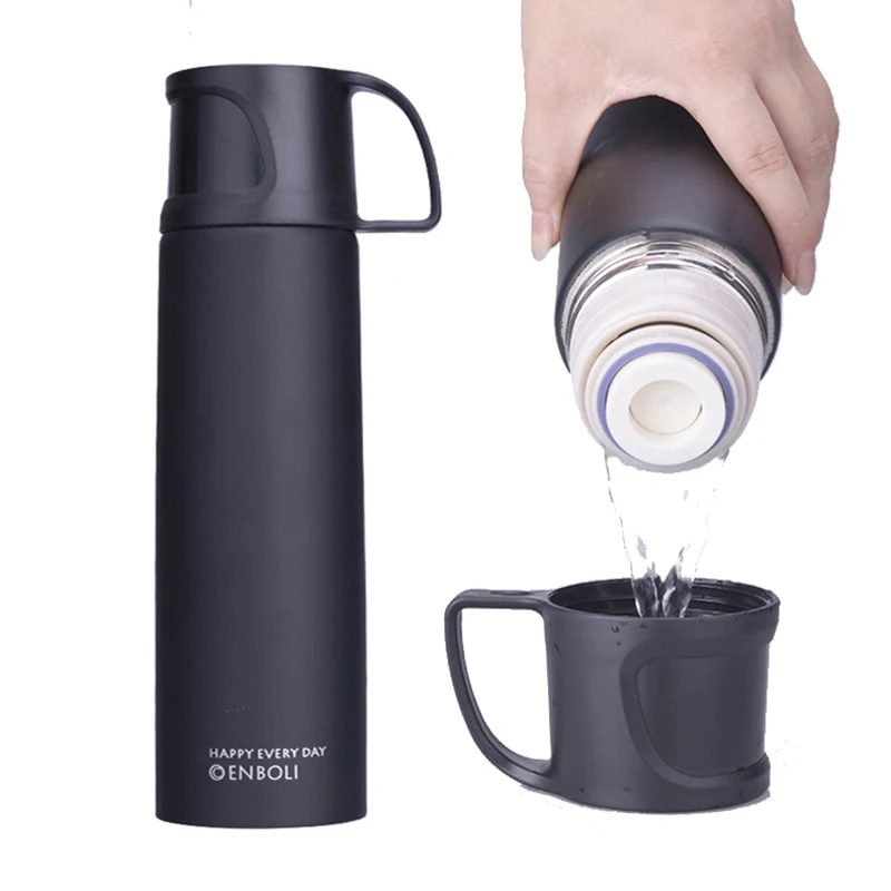 500ml My Thermos Bottle With Lid 7 Colors Stainless Steel Thermo Cup