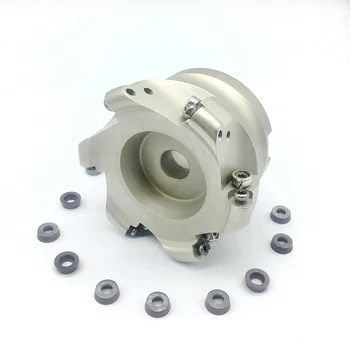 

PRMW1003 10pcs +EMR 5R80 27 6T 1pcs Milling Cutter carbide Insert Face Mill Shoulder Cutter For Milling Machine