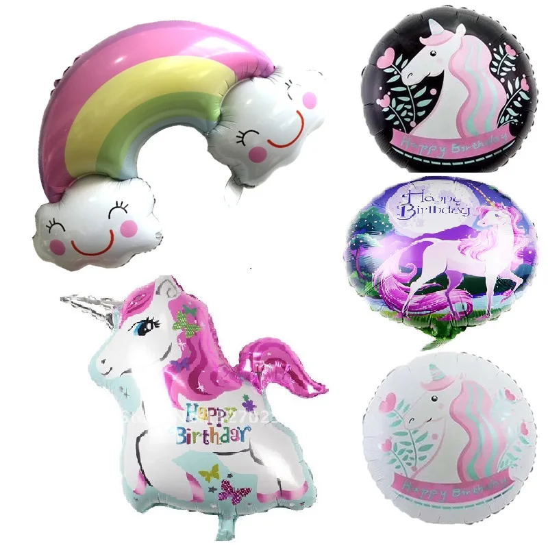 

1pcs 18inch Style Unicorn Party Balloons Birthday Wedding Children's Day Foil My horse poni Balloons Party Decorations Supplie