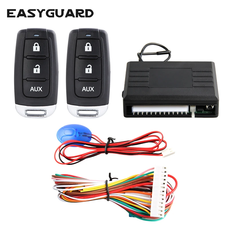 

EASYGUARD Universal keyless entry system remote lock unlock remote trunk release central door lock fit for most dc12v cars