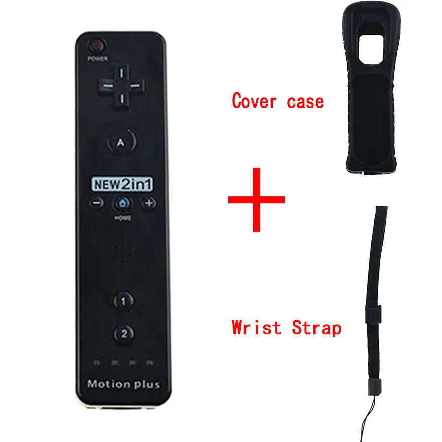 

Wireless Gamepad Joystick Remote Control Built-in Motion Plus For Nintend Wii Nunchuck Joypad Gamepad Controller With Case