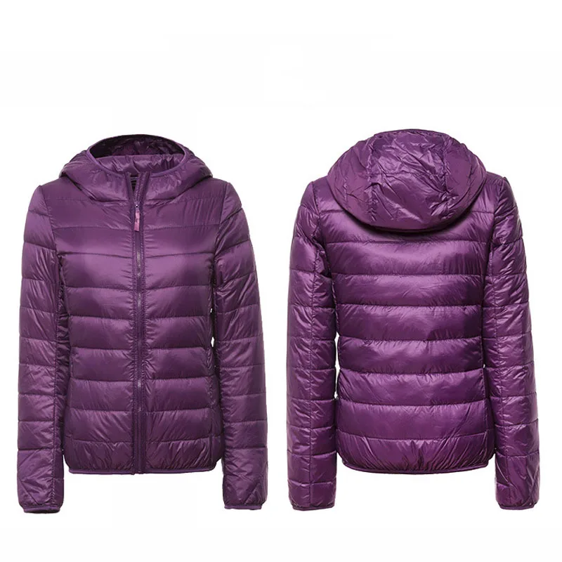 

Hot Sale Plus Size 6XL Women's Overcoat Female Ultra Light Basic Jacket Plus Size Autumn Winter Hooded Coat WDC1063