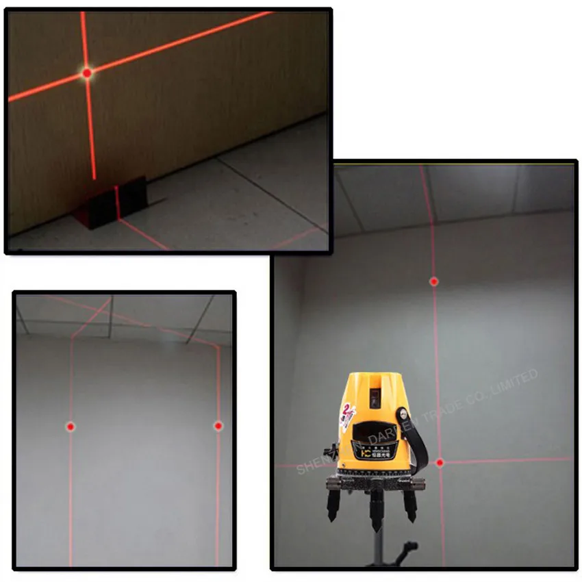 1 шт. GP-QDX(235) инфракрасный лазерный уровень метр 2 вертикальные линии/1 горизонтальная линия/2 укрепляющие точки 360 градусов Лазерные уровни