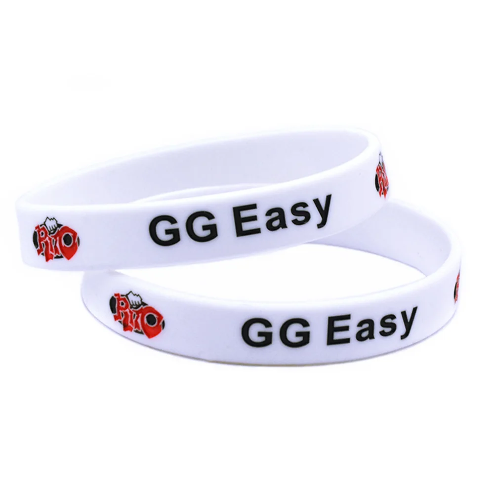1 шт. силиконовый браслет GG Easy ширина 1/2 дюйма белый|Браслеты с шармами| |