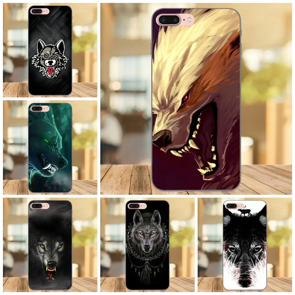 

For Huawei Honor 5A 6A 6C 7A 7C 7X 8A 8C 8X 9 10 P8 P9 P10 P20 P30 Mini Lite Plus Soft Covers Classic Cool Fierce Wolf Pattern