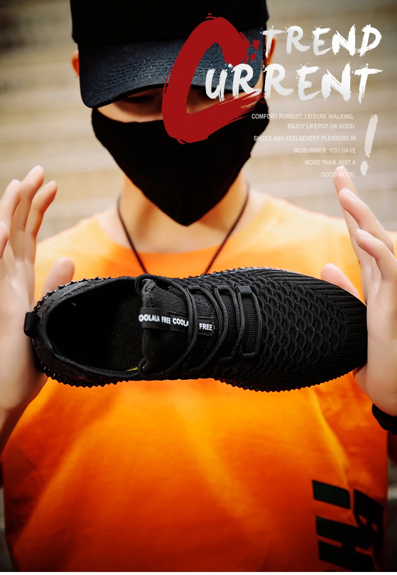 KJEDGB Новинка Flyknit высококачественные мужские кроссовки однотонные черные, красные, серые модные мужские туфли повседневные мужские теннисные кроссовки для взрослых