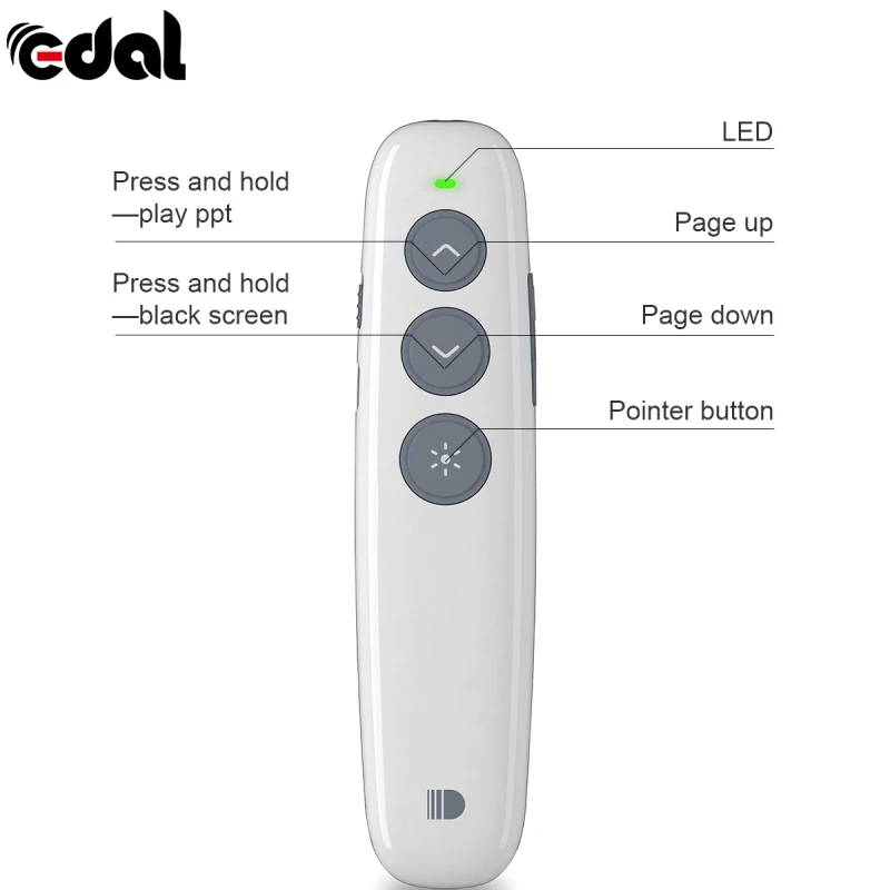 EDAL برو الوجه الليزر القلم DOOSL PPT الصفحة الليزر عن بعد القلم الإلكترونية مؤشر قلم للنوافذ الروبوت ماك