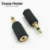 Conector adaptador de convertidor de Audio, chapado en oro, 3,5, Mono macho a Jack hembra estéreo de 2,5mm, 2 uds. ► Foto 1/4