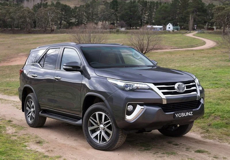 Комплект кузова из углеродного волокна для Toyota Fortuner AN160 HILUX SW4 фара зеркальная дверная ручка Крышка Аксессуары YCSUNZ