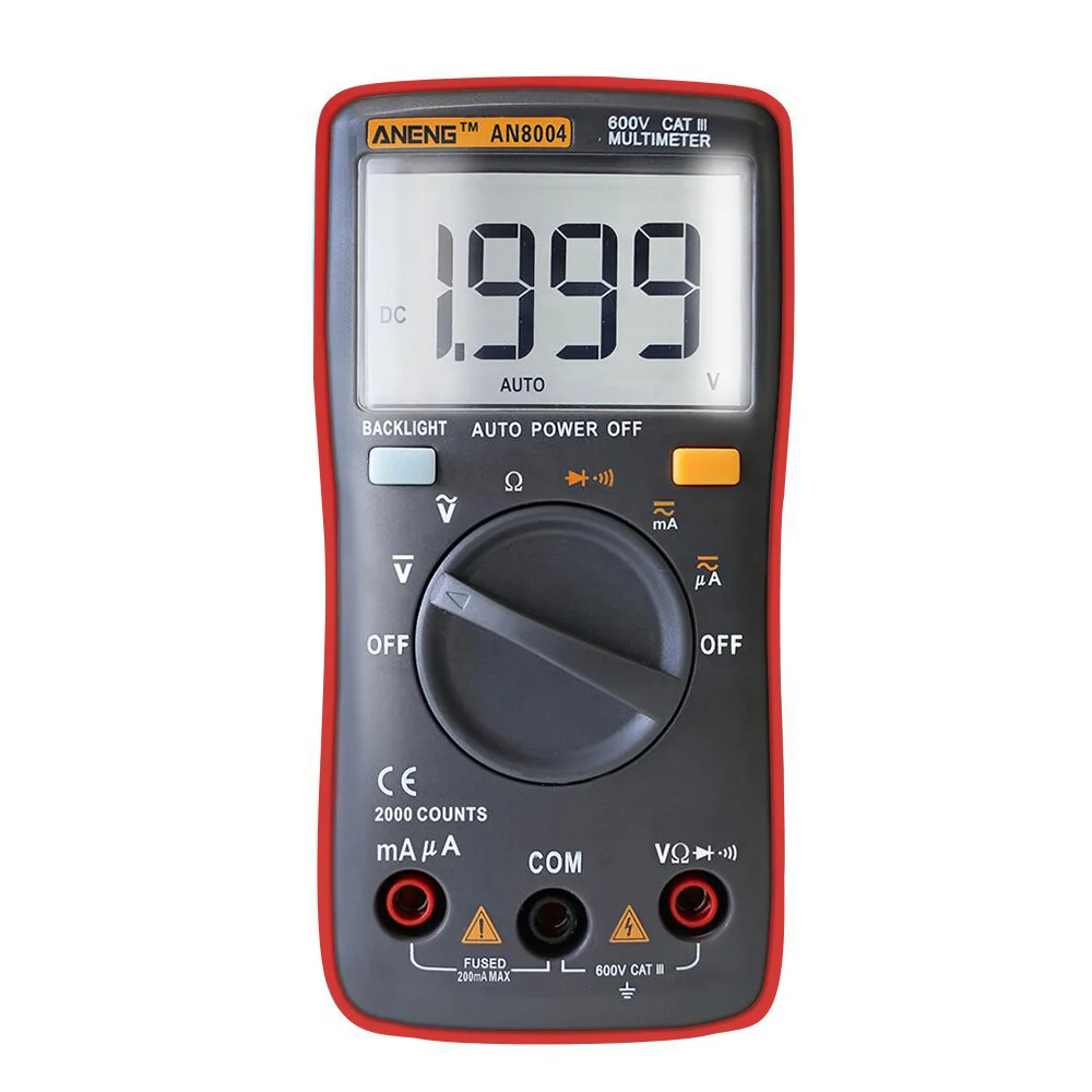 ANENG AN8004 multimetro Digital Multimeter Profesional Transistor Capacitor Tester esr lcr multi meter analog multimeter true rm