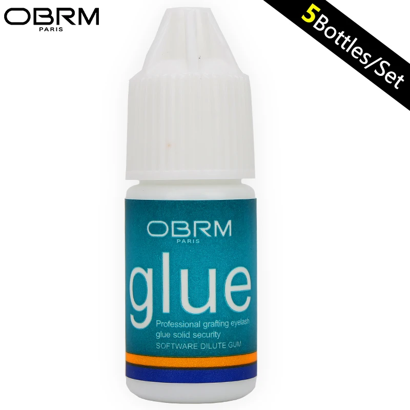 

obrm individual eyelash glue Fast dry eyelash glue 5ml Professional Adhesive for False Eyelashes Extension Glue