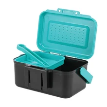 Портативная коробка для рыболовных приманок, чехол для живой приманки, крючок приманки, чехол для переноски земляного червя, поясная коробка для рыболовных снастей