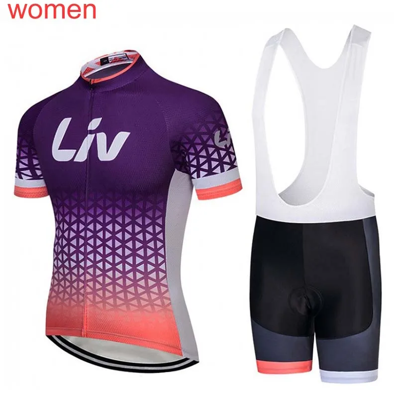 2019 Womens Cycling Clothing Short Sleeve Cycling Jerseys Bicycle Bib Shorts set