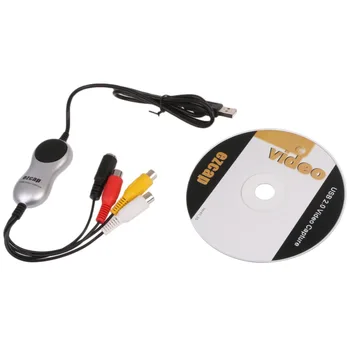 

USB 2.0 RCA Composite S-Video TV VHS DVD 8mm Audio Video Converter For Win 8/10